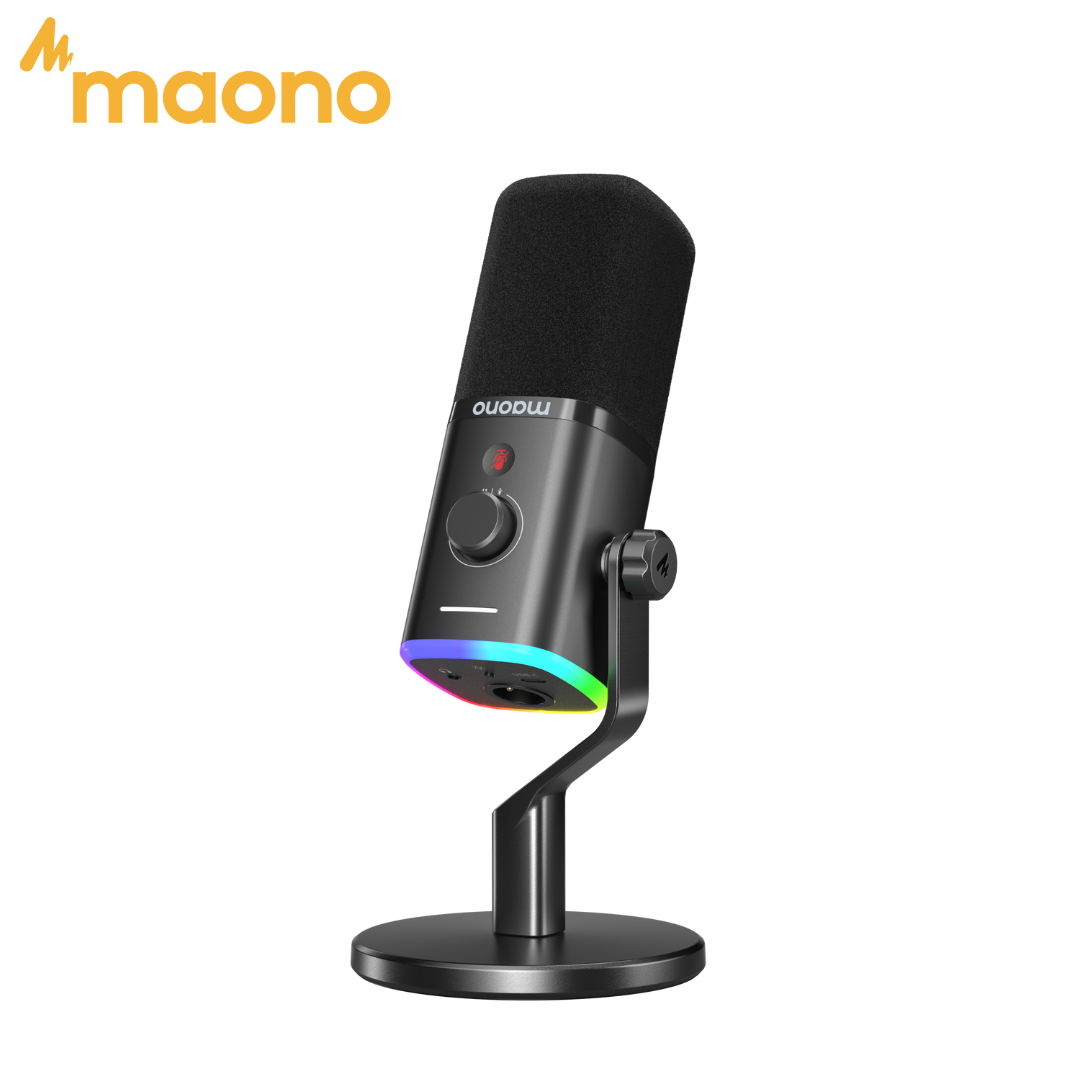 Gaming Microphone - Mikrofon gamingowy Maono PD100X z oprogramowaniem