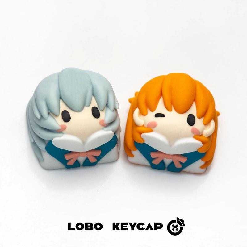 Custom Keycaps - Evangelion Keycap Anime Kawaii Girl Q