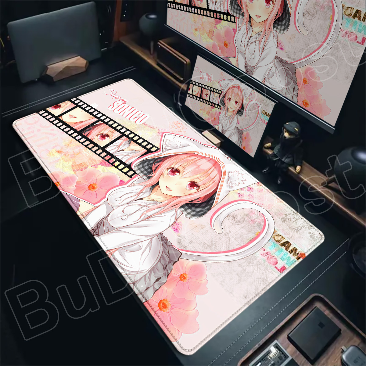 Pc Gaming Girl - Podkładki pod klawiaturę do laptopa XXL,