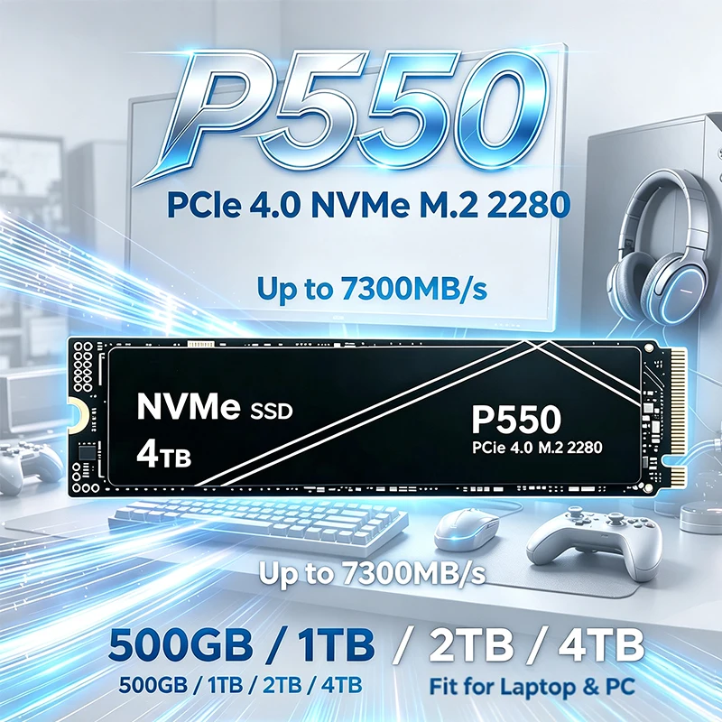 Pc Gaming News - Nowy dysk SSD P550 1TB/2TB/4TB PCIe