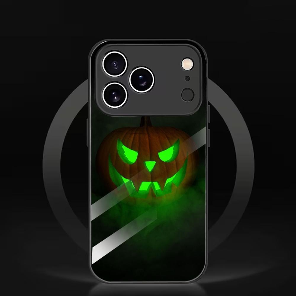 Pc Case Tempered Glass - Halloweenowe etui na telefon z zieloną