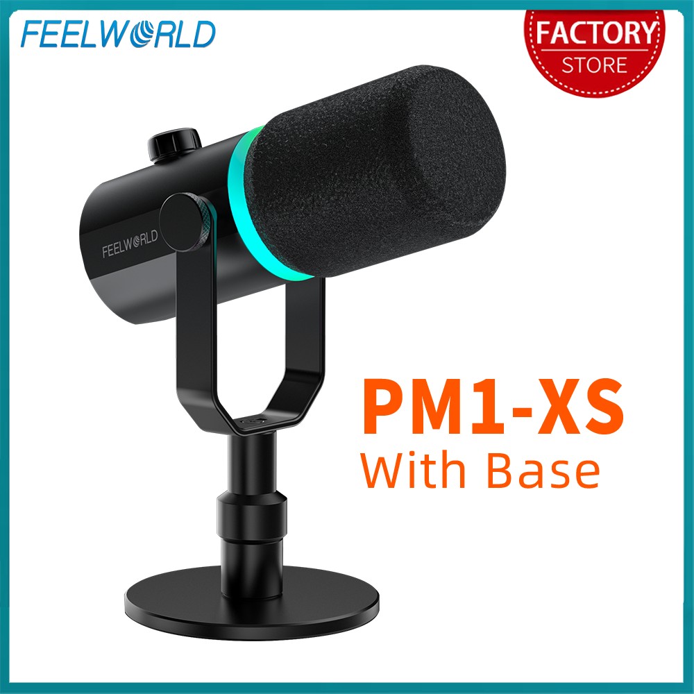 Gaming Microphone - FEELWORLD PM1-XS XLR mikrofon dynamiczny USB