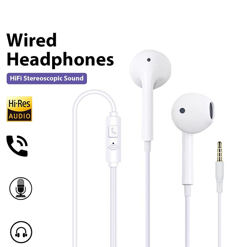 Pc Gaming Earbuds - Słuchawki przewodowe 3.5mm douszne HIFI z