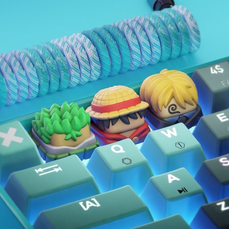 Custom Keycaps - Nowe Kawaii ONE PIECE Luffy Keycaps