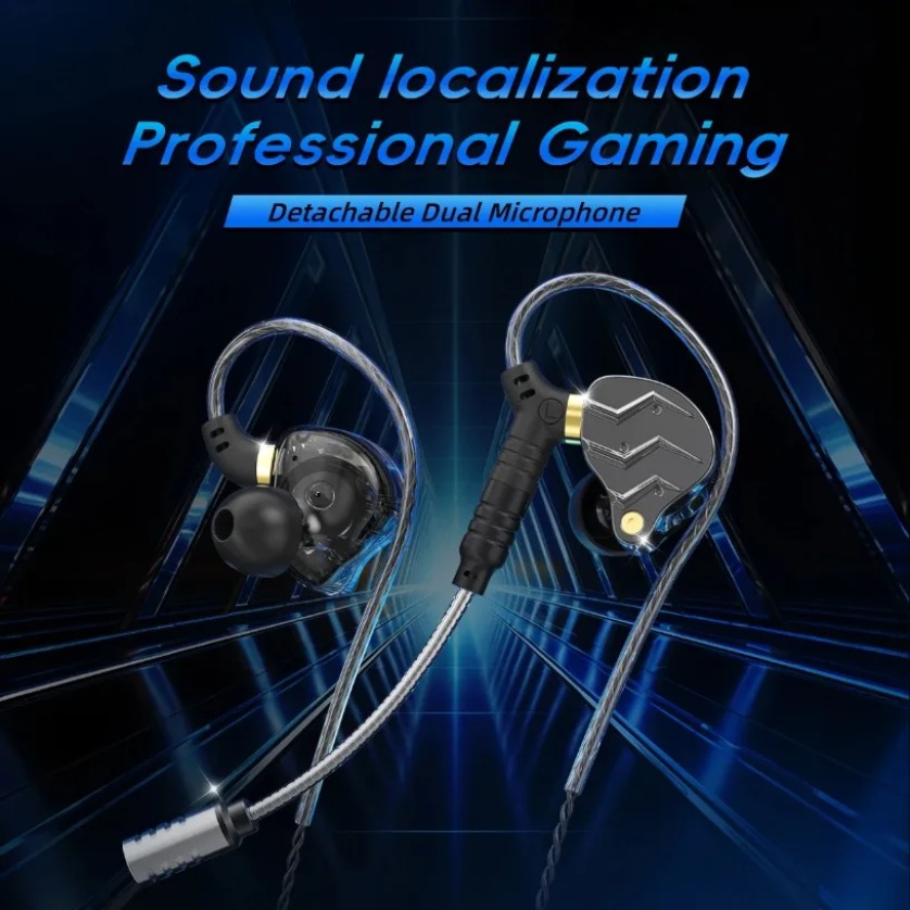 Słuchawki douszne z mikrofonem – Pc Gaming Earbuds recenzja i cena
