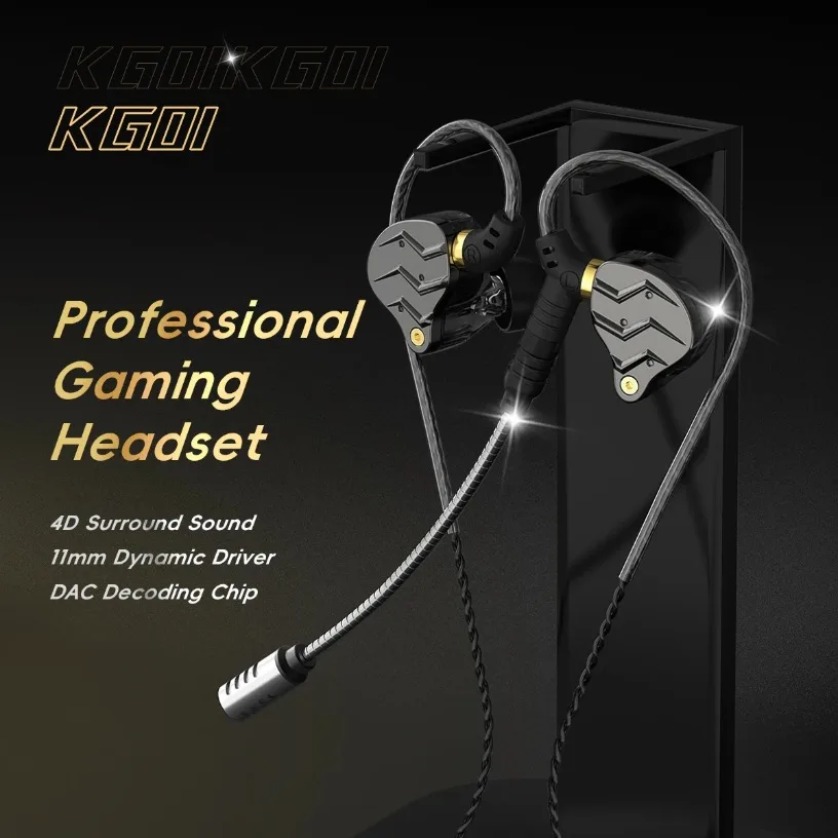 Słuchawki douszne z mikrofonem – Pc Gaming Earbuds recenzja i cena