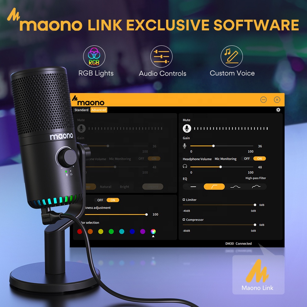 Programowalny mikrofon gamingo – Gaming Microphone recenzja i cena