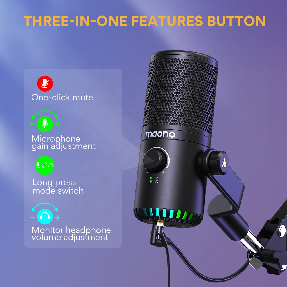 Programowalny mikrofon gamingo – Gaming Microphone recenzja i cena