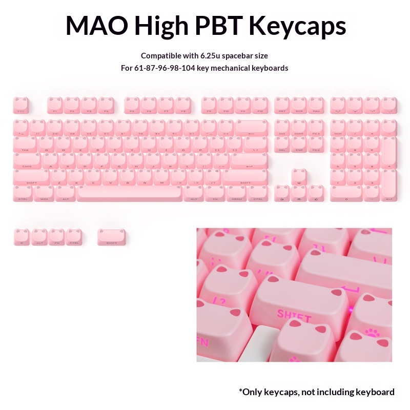 113 klawiszy MAO, przezroczyst – Custom Keycaps recenzja i cena