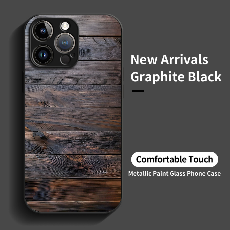 Brązowo-czarny wzór imitujący  – Pc Case Tempered Glass recenzja i cena