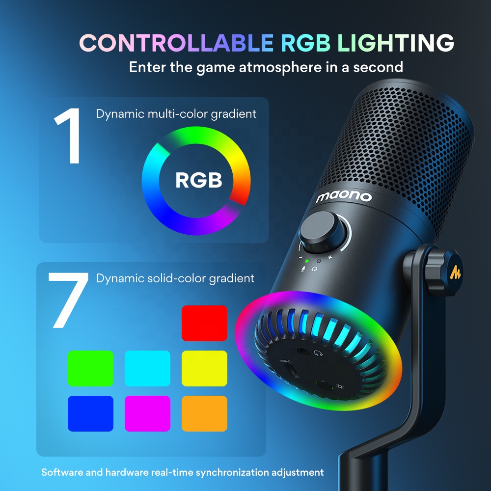 Maono DM30 Programowalny Mikro – Gaming Microphone recenzja i cena