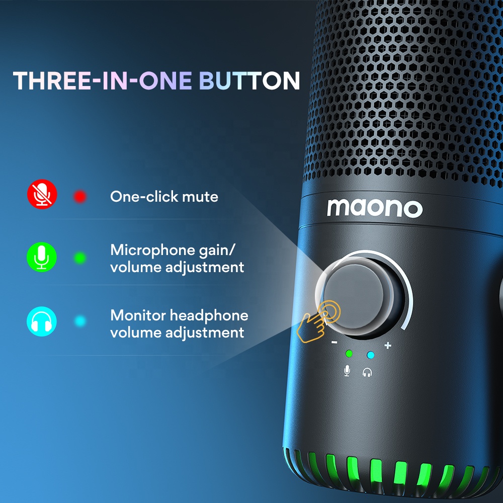 Maono DM30 Programowalny Mikro – Gaming Microphone recenzja i cena