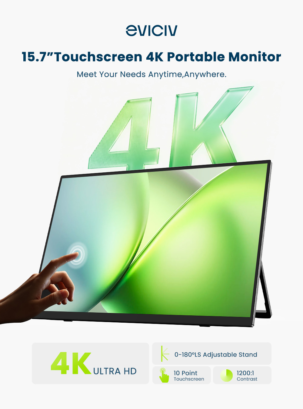 EVICIV 4K przenośny monitor 10 – Pc Gaming Video recenzja i cena