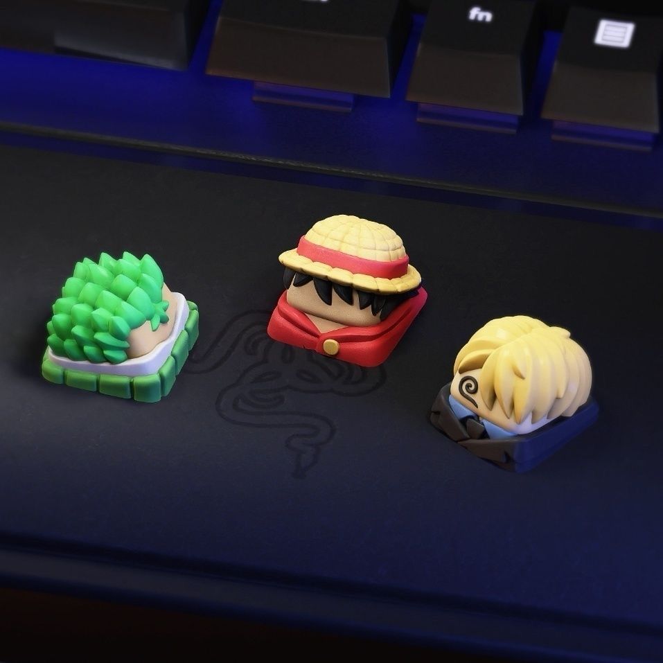Nowe Kawaii ONE PIECE Luffy Ke – Custom Keycaps recenzja i cena