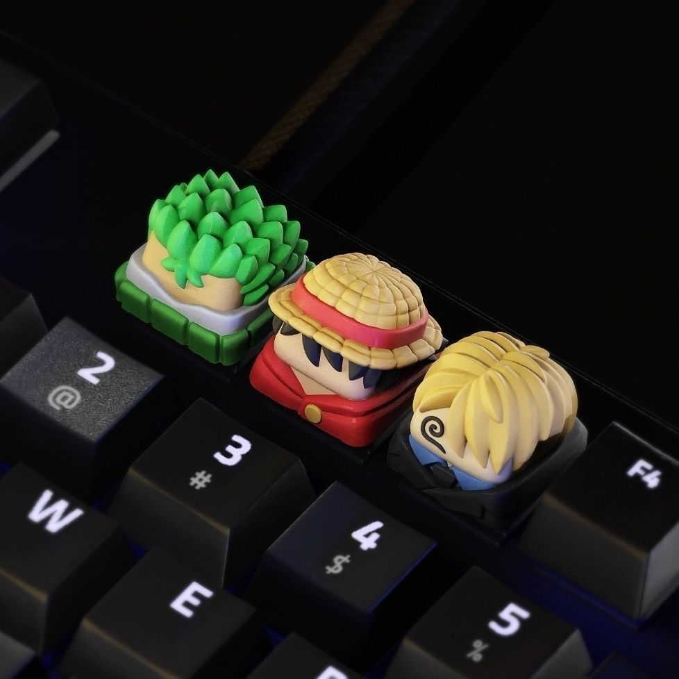 Nowe Kawaii ONE PIECE Luffy Ke – Custom Keycaps recenzja i cena